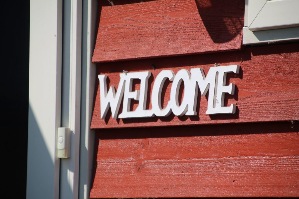 Welcome sign